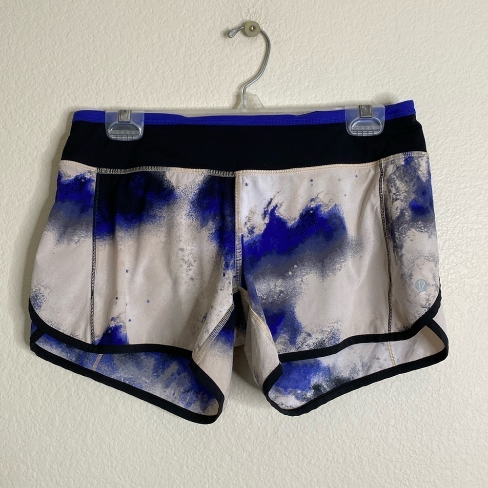 Lululemon speed shorts women’s 6 six Milky Way multi print